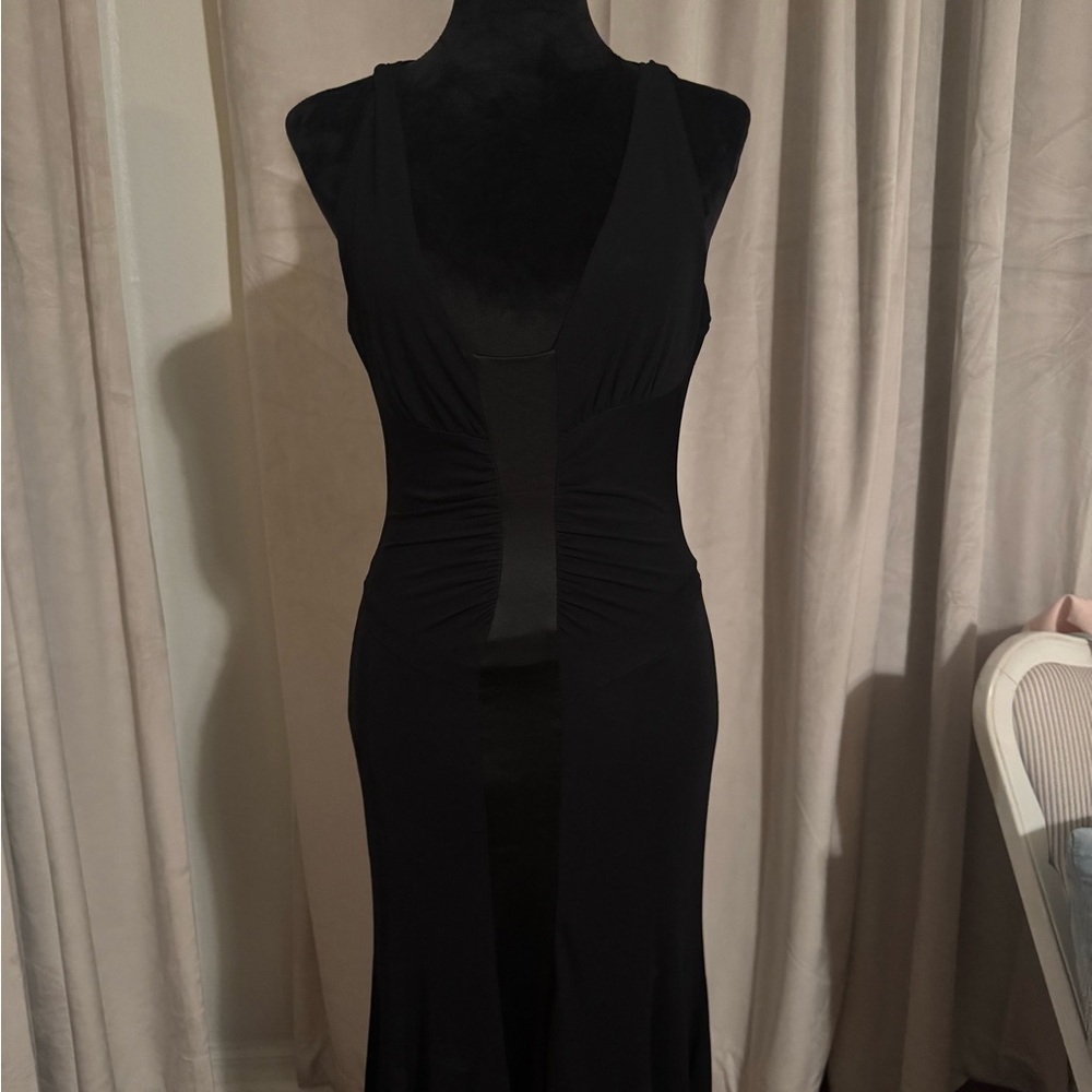 bebe Black Backless Dress